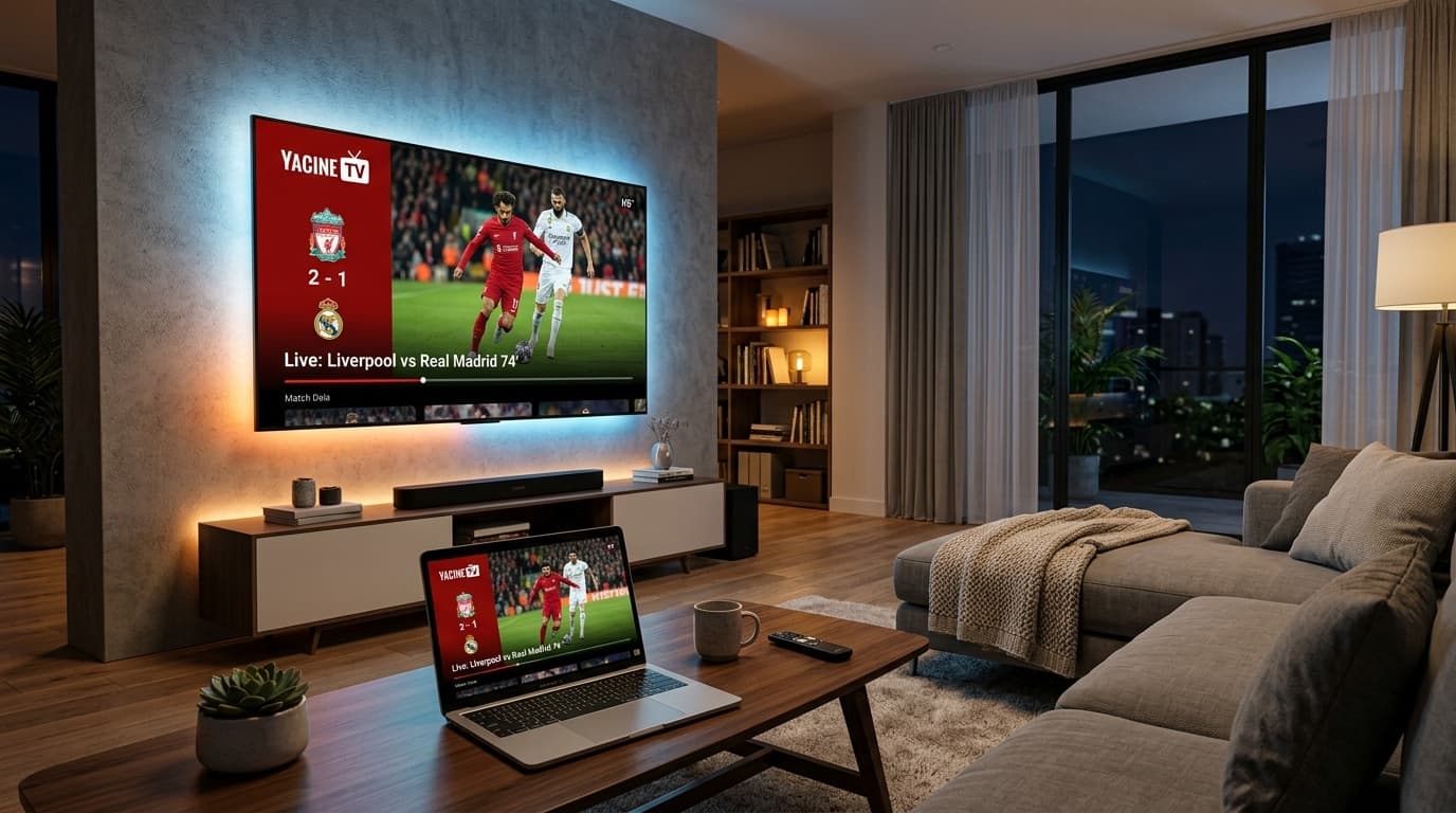 تشغيل ياسين تيفي على شاشة الكمبيوتر واللابتوب Full HD تحميل ياسين تيفي للكمبيوتر Yacine TV for PC Windows 11 و Windows 10 و Mac عبر محاكي بلوستاكس